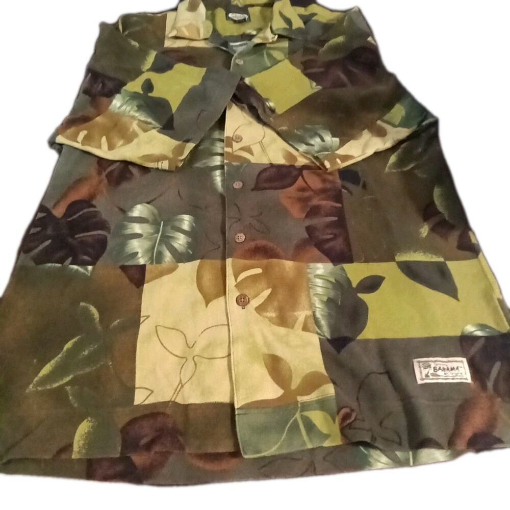 Tommy Bahama Hawaiian Loop Cotton Hawaii California Rain Forest Shirt VTG XL